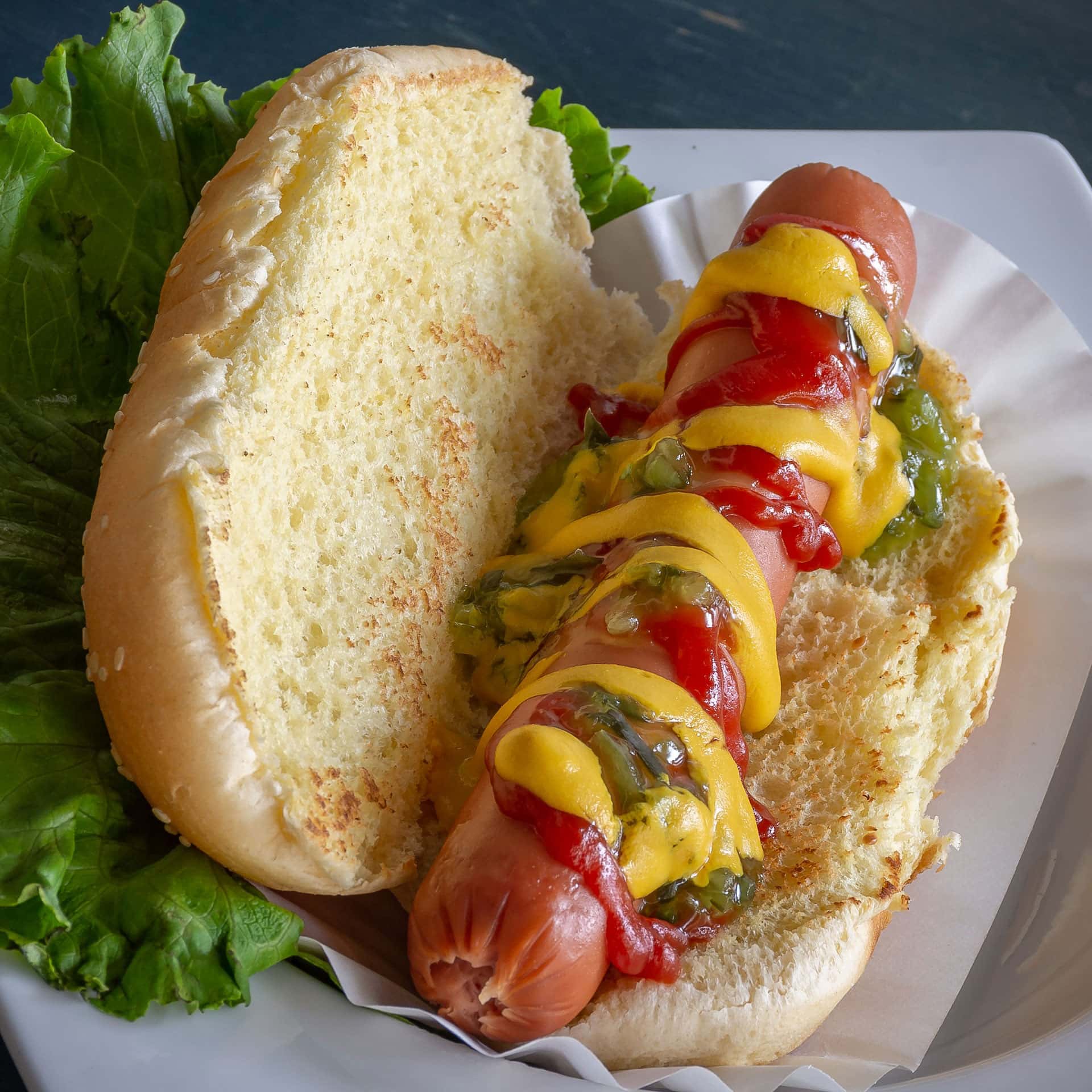 Klassicher amerikanischer New York Hot Dog