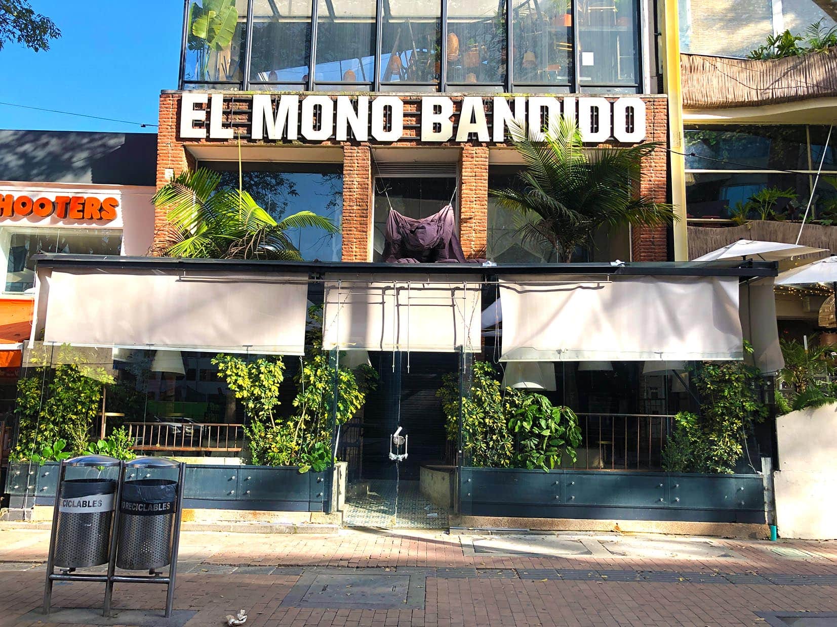 El Mono Bandio in der Zona T in Bogota, Kolumbien
