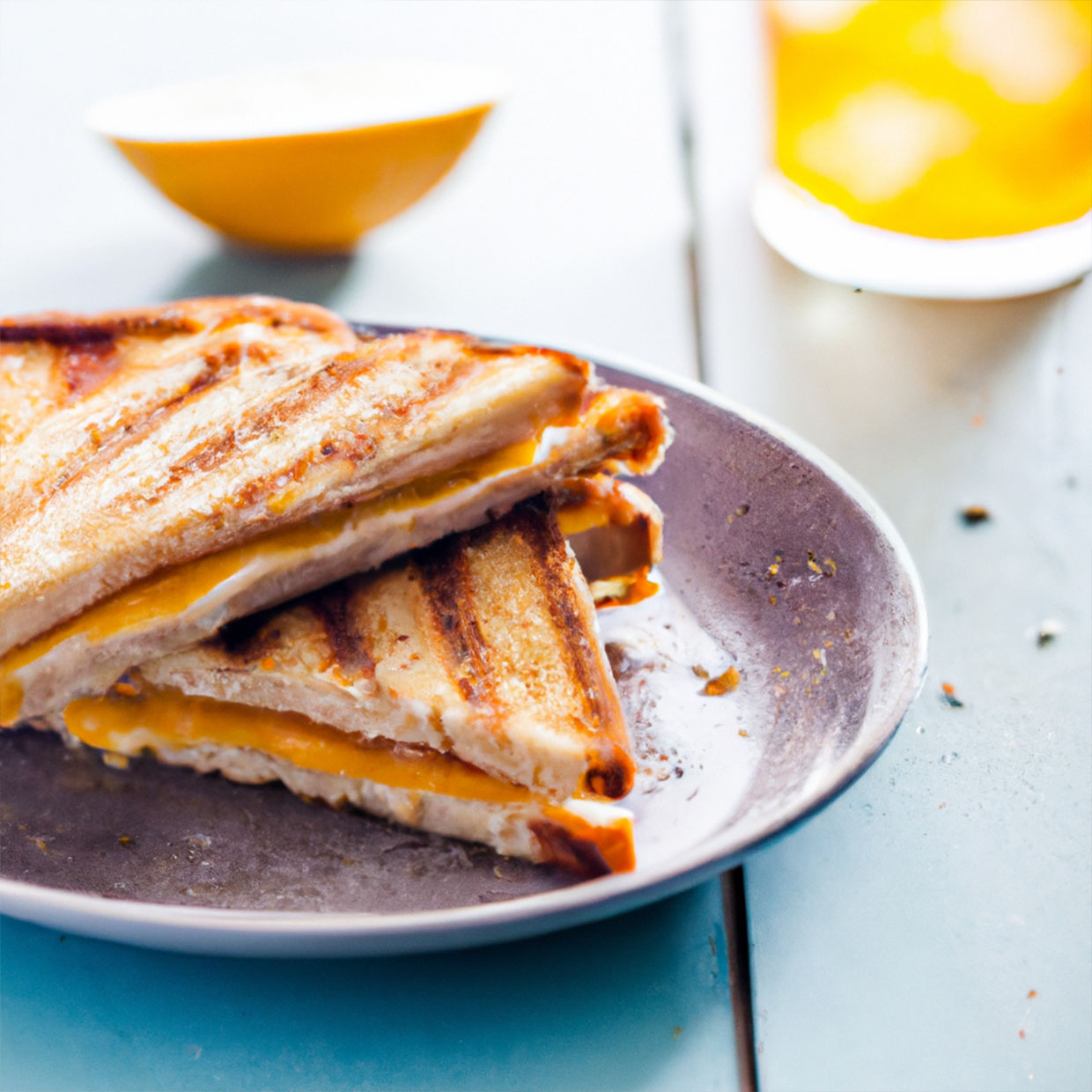 Traditional Grilled Cheese Sandwich from America icookedameal