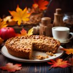 Traditional oatmeal pie for thanksgiving